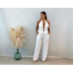 Conjunto cortina blanco