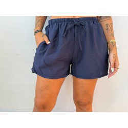Pantalón corto bambula azul