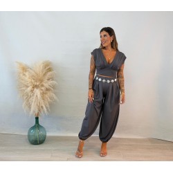 Conjunto pinza gris