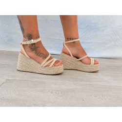 Cuñas beige