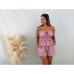Conjunto lazos rayas