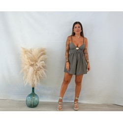 Mono broche verde