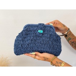 Bolso Rafia azul