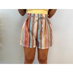 Pantalón corto rayas
