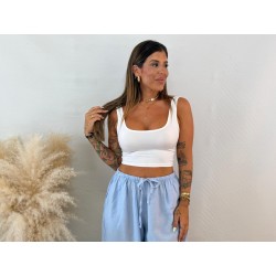 Top licra blanco