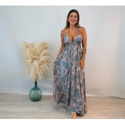 Vestido pañuelo estampado...