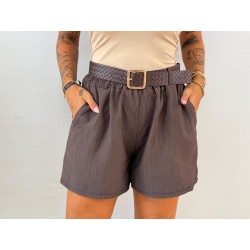 Pantalón cinturón marrón