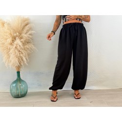 Pantalón jogger fino negro