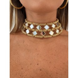 Choker espejos doble