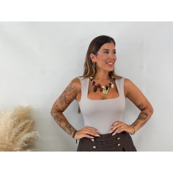 Body licra taupe