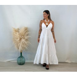 Vestido bambula blanco