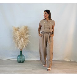 Mono botones camel