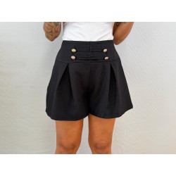 Pantalón botones negro