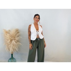 Camisa calada blanca