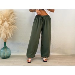 Pantalón jogger fino verde