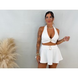 Conjunto falda blanco