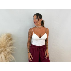 Camiseta cascos licra blanca
