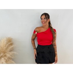 Camiseta broche oro