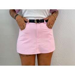 Falda pantalón rosa