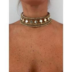 Choker espejos rombos