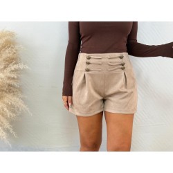 Pantalón antelina botones