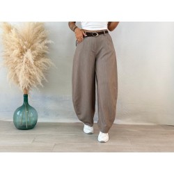 Pantalón balloon taupe