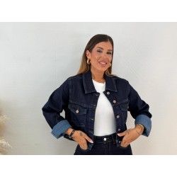 Chaqueta vaquera oscura