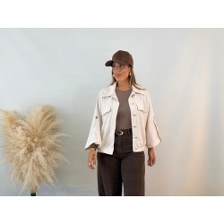 Bomber fina beige