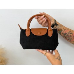Bolso mini antelina negro