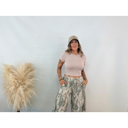 Camiseta camel clara