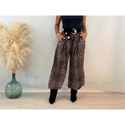 Pantalón jogguer leopardo