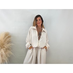 Bomber fina beige