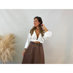 Camisa lazada blanca