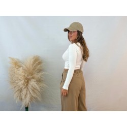 Camiseta básica crema