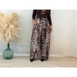 Pantalón balloon leopardo