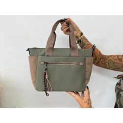 Bolso verde/camel