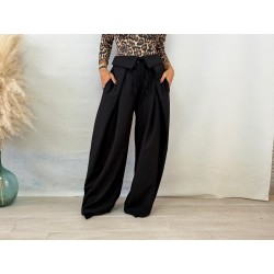 Pantalón solapa negro