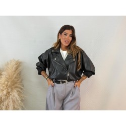 Bomber polipiel negra