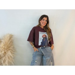 Camiseta revista burdeos