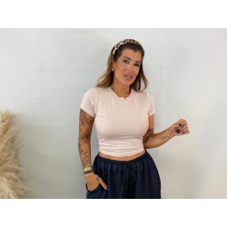 Camiseta básica beige