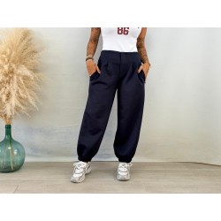 Pantalón chándal pinza azul
