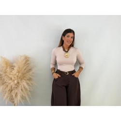 Camiseta básica beige