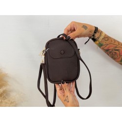 Bandolera mini marrón
