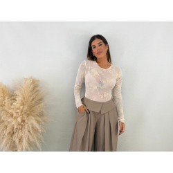 Body tull rosas beige