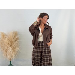 Bomber antelina marrón