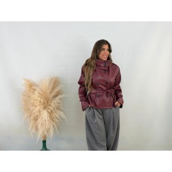 Chaqueta botones polipiel