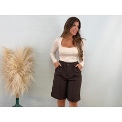 Camiseta básica beige