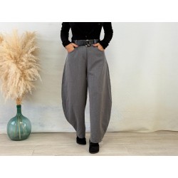 Pantalón balloon gris
