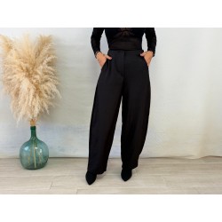 Pantalón balloon pinza negro