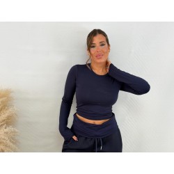 Camiseta básica azul marina